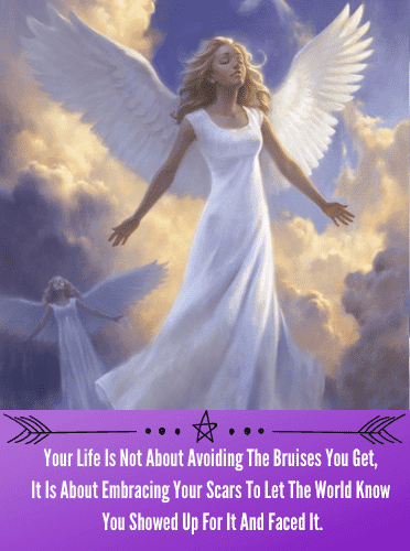 Your Life Is Not About Avoiding The Bruises You Get, It Is About Embracing Your Scars To Let The World Know You Showed Up For It And Faced It.  